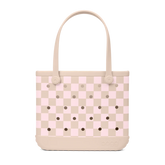 Baby Bogg Bag - Checkered Linen/ Pink Marshmallow